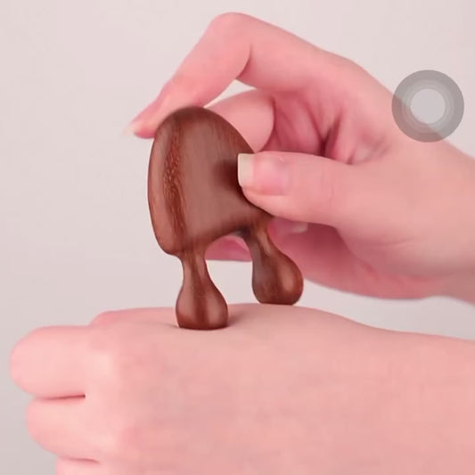 Wooden Nose Massager for Facial Relaxation and Eye Gua Sha Stick